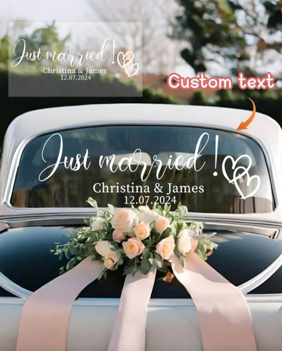 Custom Wedding Car Sticker