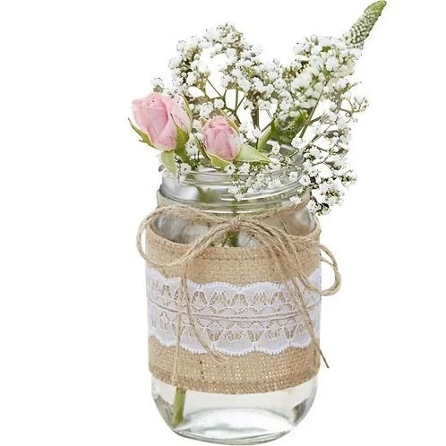 Medium Hessian Glass Vase