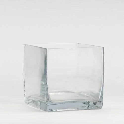 Medium Square Glass Vase
