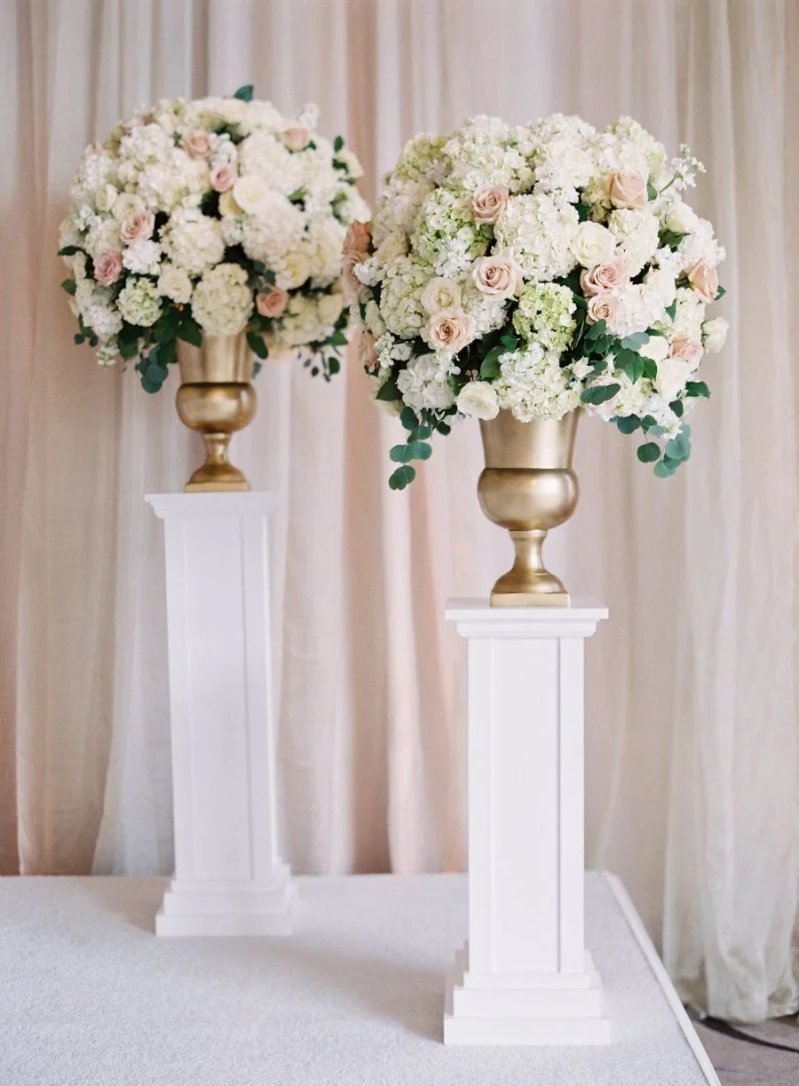 Medium White Pillar