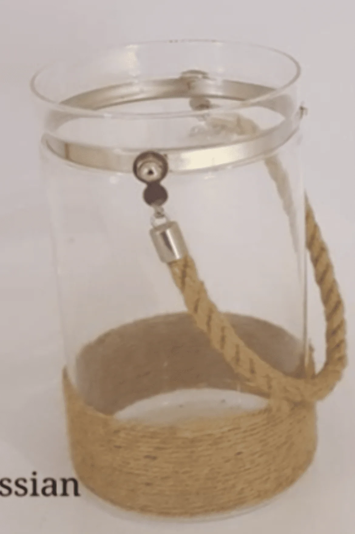 Slim Hessian Jars