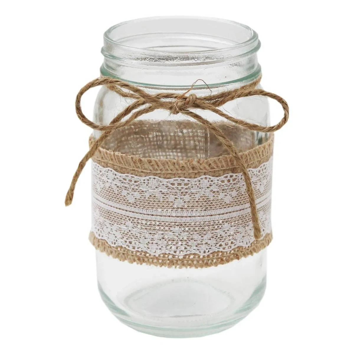 Small Hessian Jars