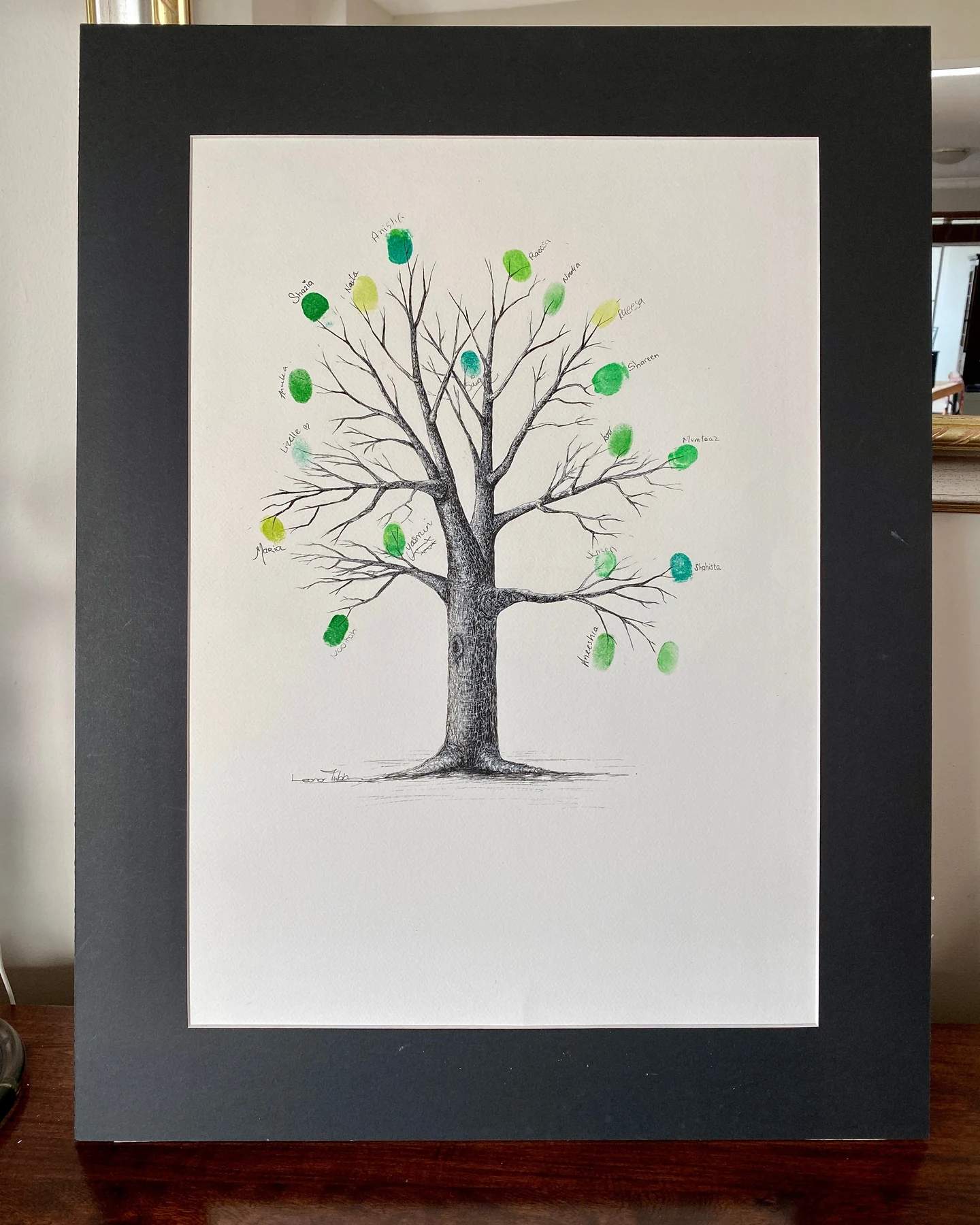 Fingerprint trees guestbook — photograph 2